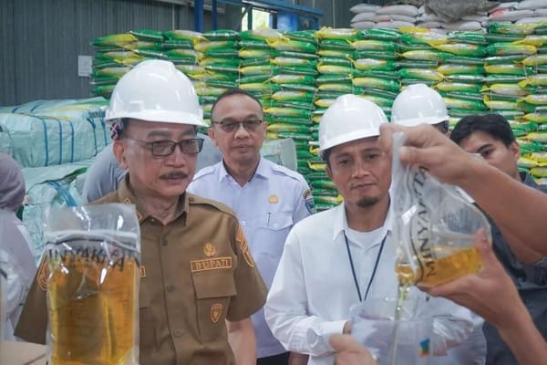 Pastikan Bantuan Pangan Bermutu, Bupati Pessel Tinjau Gudang Bulog Sago