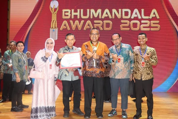 Pemprov Sumbar Raih Bhumandala Award 2025 dari BIG Berkat Inovasi Pengawasan Tata Ruang