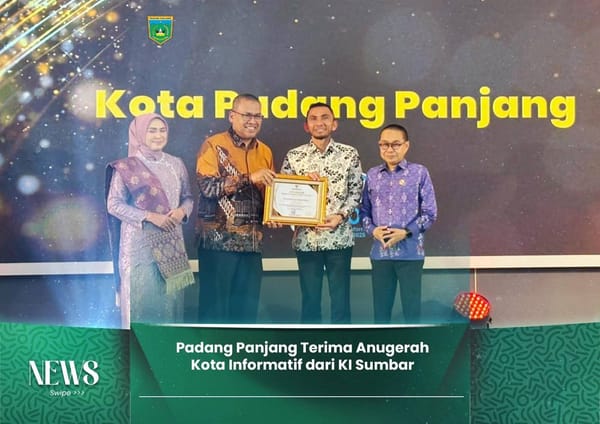 Padang Panjang Terima Anugerah Kota Informatif dari Komisi Informasi Sumbar