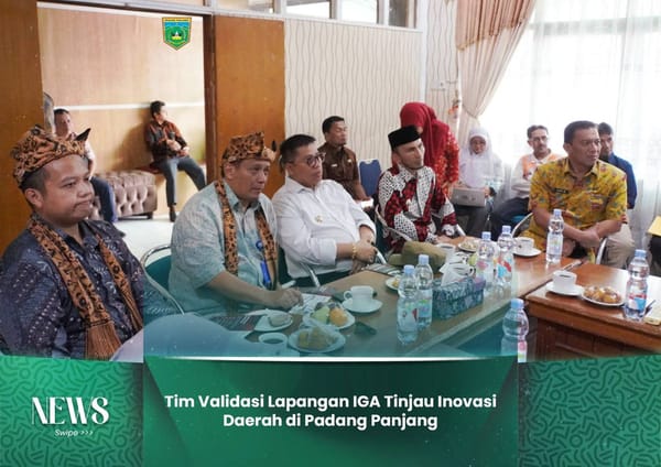 Tim Validasi Lapangan IGA Tinjau Inovasi Daerah di Kota Padang Panjang