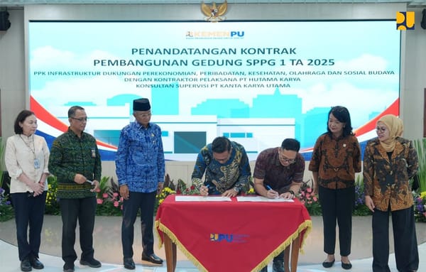 Dukung Program MBG, Kementerian PU Tandatangani Kontrak Pembangunan 152 SPPG di 13 Provinsi