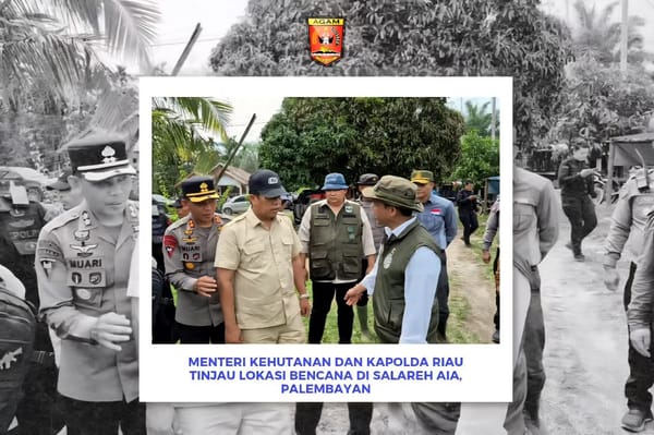 Menteri Kehutanan dan Kapolda Riau Tinjau Lokasi Bencana di Salareh Aia, Palembayan
