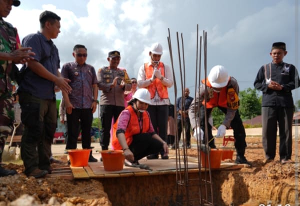 Ground Breaking Dapur SPPG Polres Landak Perkuat Distribusi MBG