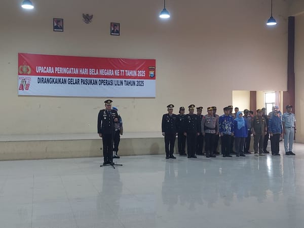 Kapolres Gowa Pimpin Upacara Gelar Pasukan Operasi Lilin 2025