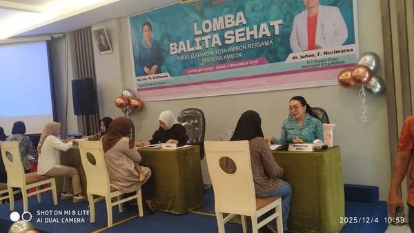 Lomba Balita Sehat 2025, Ambon Pacu Generasi Cerdas dan Sehat Sejak Usia Dini