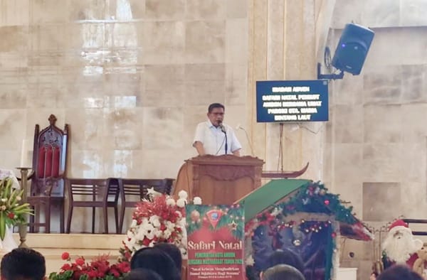 Safari Natal,  Walikota Ajak umat Bangun Kota Damai dan Toleran