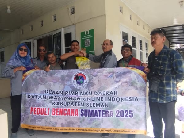 Ikatan Wartawan Online Sleman Peduli Mahasiswa Aceh dan Sumatera di Yogyakarta