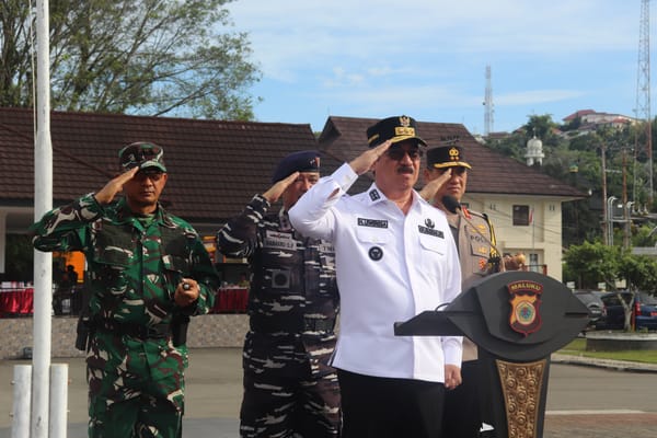 Gubernur Maluku Pimpin Apel Gelar Pasukan Operasi Lilin 2025
