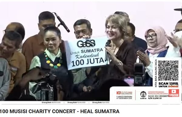 100 Musisi Heal Sumatra Charity Concert, Berhasil Menghimpun 13 Milyar Untuk Bantuan Bencana di Aceh, Sumbar dan Sumut