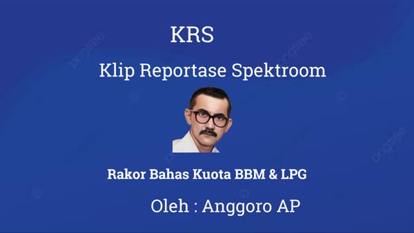 Rakor Bahas Kuota BBM & LPG