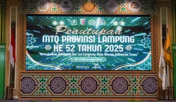 MTQ Ke-52 Lampung Usai, Kabupaten Tanggamus Boyong Piala Bergilir Gubernur