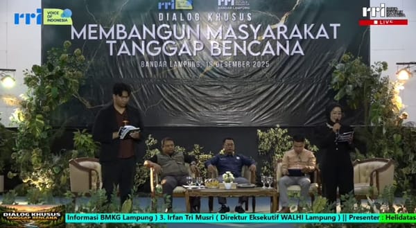 Secara Geografis, Provinsi Lampung  Miliki Ancaman Bahaya Bencana  Sangat Beragam