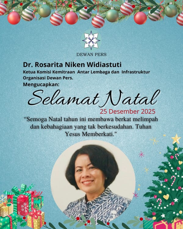 Ketua Komisi Kemitraan Antar Lembaga dan Infrastruktur Organisasi Dewan Pers Dra. Rosarita Niken Widiastuti