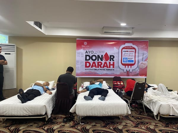 Sambut HUT, Bela Hotel Ternate Gelar Donor Darah