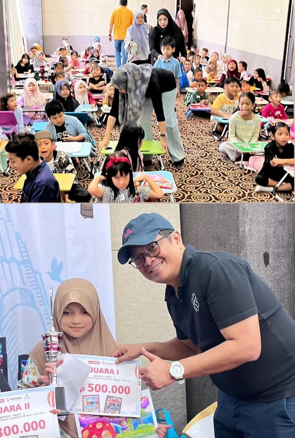 Ratusan Siswa SD Ikut Coloring Competition With Stabilo Yang Digelar Bela Hotel Ternate