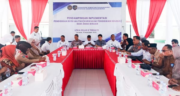 LPKA Ternate Laksanakan Pendampingan Implementasi Pendidikan Berkualitas Bagi Anak Binaan