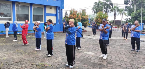 PP RRI Ternate Sambut HUT ke-21 Dengan Senam Bersama dan Anjangsana