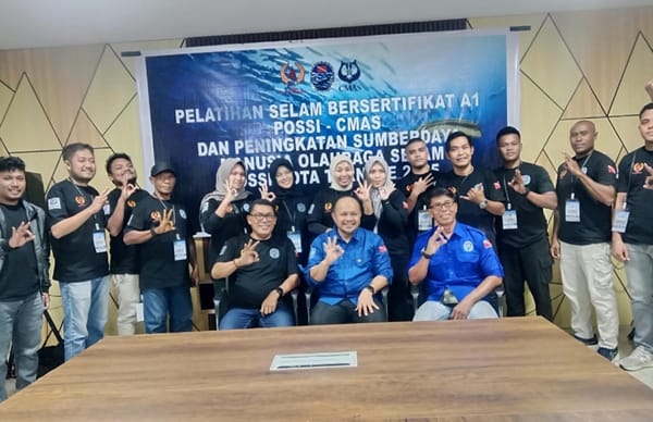 Tingkatkan SDM Selam, POSSI Ternate Laksanakan Pelatihan Selam Bersertifikat