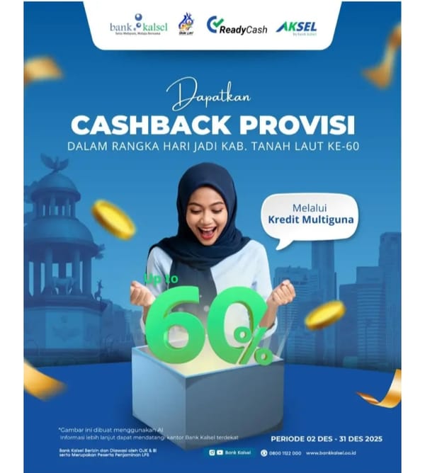 Bank Kalsel Tawarkan Kemudahan Finansial pada Hari Jadi Ke-60 Kabupaten Tanah Laut