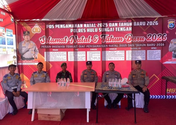 Jaga Kondusivitas Wilayah, Kodim 1002/HST Perkuat Pos Pengamanan Nataru