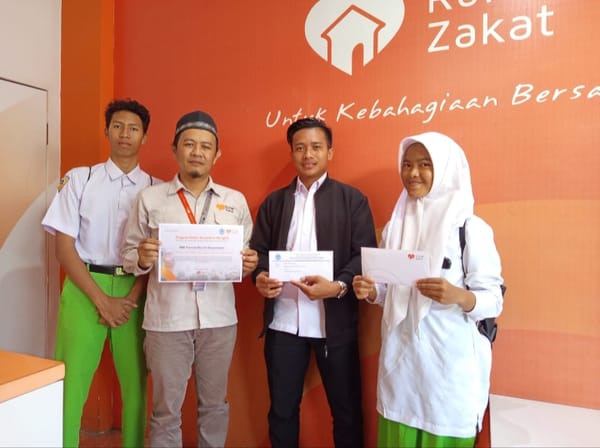Rumah Zakat Goes To School, Pelajar Kalimantan Selatan Peduli Sumatra