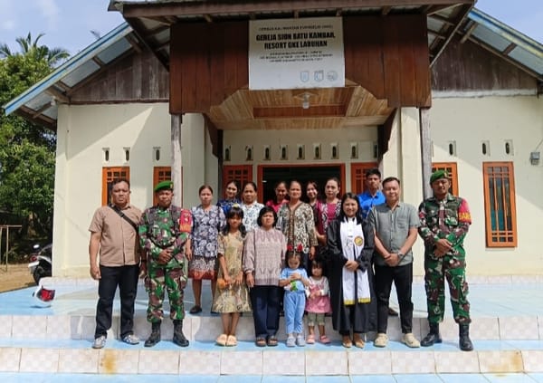 Kodim 1002/HST Pastikan Perayaan Natal di Tiga Gereja Berlangsung Aman