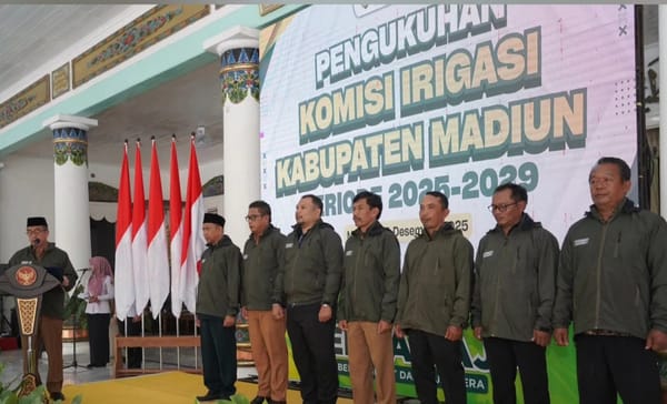Bupati Madiun Kukuhkan Komisi Irigasi Kabupaten Madiun 2026 - 2030