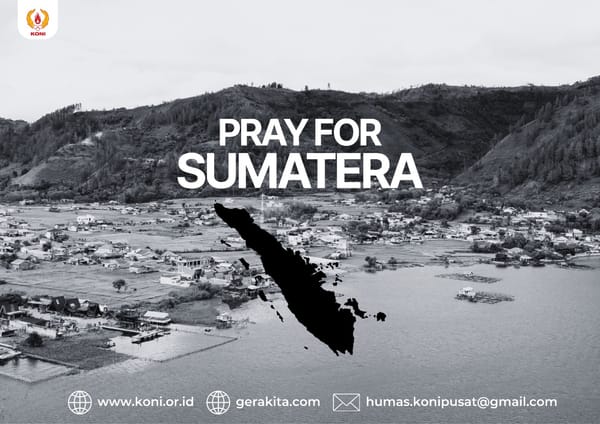 Duka Sumatera Duka Kita: KONI Pusat Serukan Solidaritas Masyarakat Olahraga
