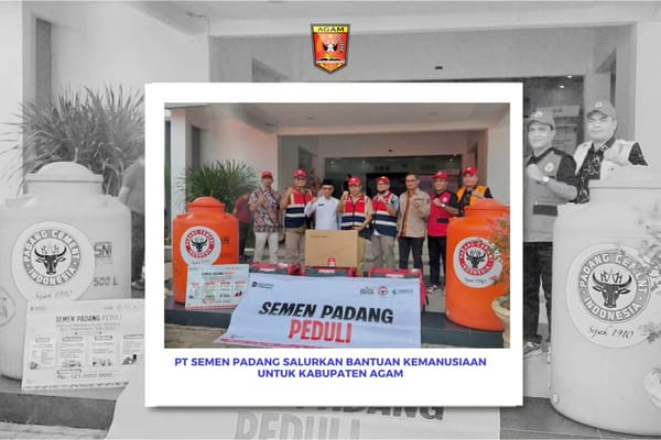 PT Semen Padang Salurkan Bantuan Kemanusiaan untuk Kabupaten Agam
