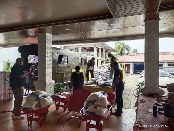 Bantuan di Posko Utama Terus Disalurkan, 1.2 Ton Beras Dikirim ke Kecamatan Koto Tangah