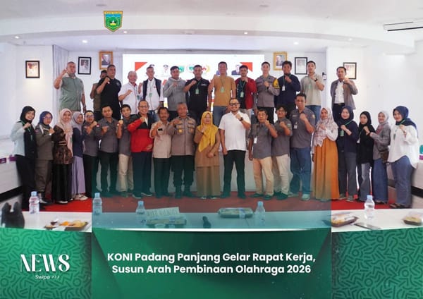 KONI Padang Panjang Gelar Rapat Kerja, Susun Arah Pembinaan Olahraga 2026