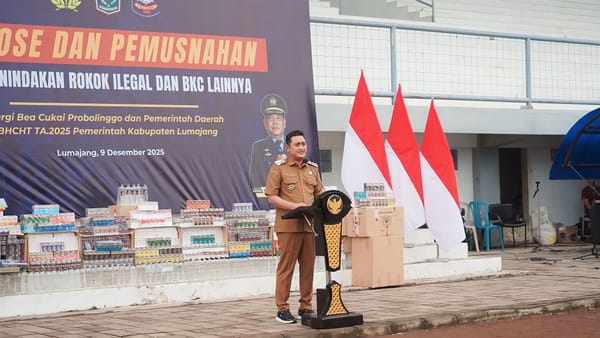 Wabup Lumajang: Pemberantasan Rokok Ilegal Libatkan Partisipasi dan ​ Kesadaran Kolektif Publik
