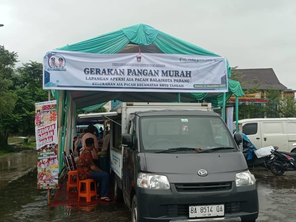 Jaga Stabilitas Harga Pascabencana, Pemko Padang Laksanakan Gerakan Pangan Murah