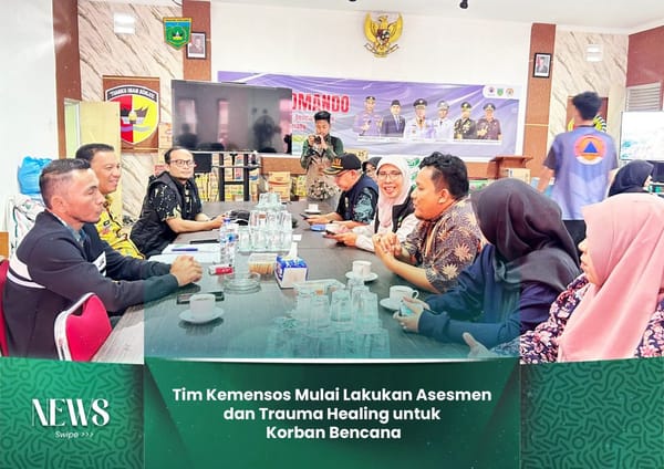 Tim Kemensos Mulai Lakukan Asesmen dan Trauma Healing untuk Korban Bencana
