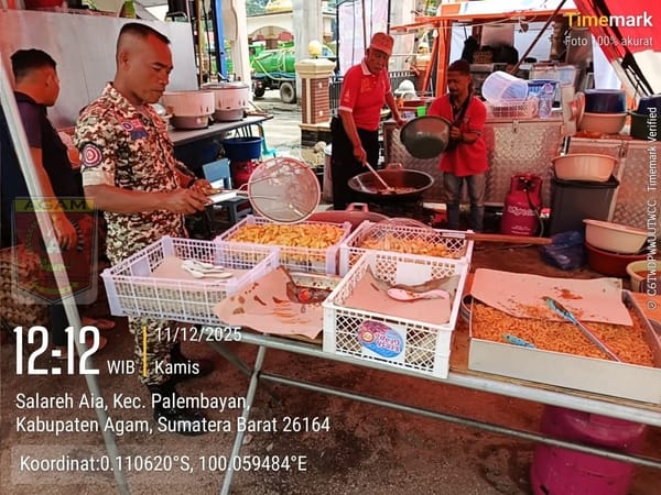 Dinsos Sumbar Operasikan 59 Dapur Umum, 605 Tagana Salurkan Ribuan Nasi Bungkus Tiap Hari