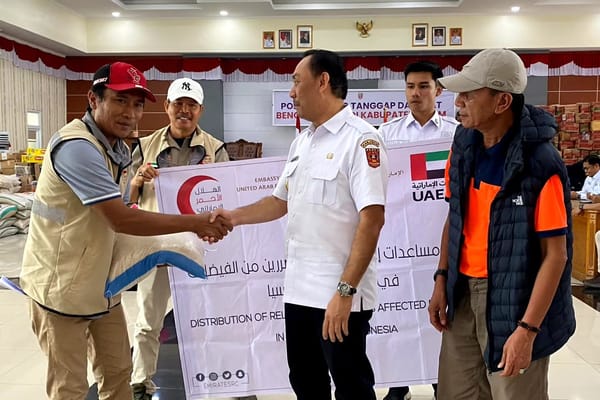 Pemkab Agam Terima Bantuan Bencana dari Uni Emirat Arab