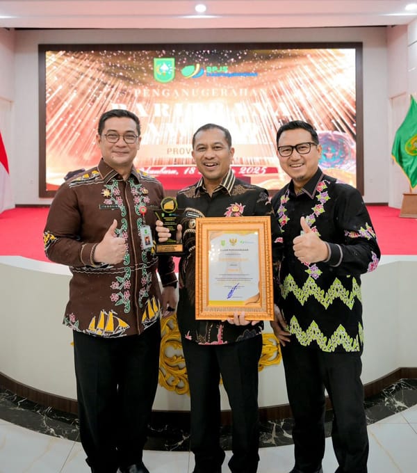 Kabupaten Bengkalis Raih Juara II Paritrana Award 2025 Tingkat Provinsi Riau