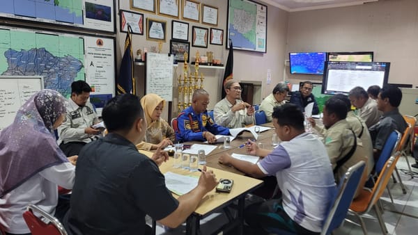 Satukan Langkah Tangani Banjir, BPBD Jember Gelar Rapat Koordinasi Lintas Instansi di Pusdalops
