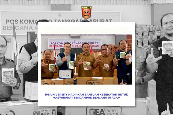 IPB University Hadirkan Bantuan Kesehatan untuk Masyarakat Terdampak Bencana di Agam