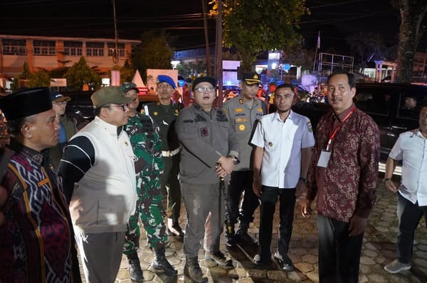 Bersama Forkopimda, Wako Hendri Arnis Patroli Keamanan Malam Natal