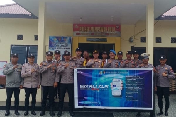 Polsek Mempawah Hulu Edukasi Personel Soal Aplikasi WBS