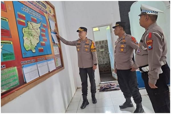 Kapolres Jember Pantau Pos Pam dan Aktivitas Masyarakat Selama Nataru