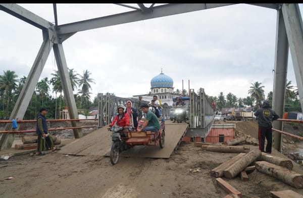 Kebut Rampung Sejumlah Jembatan, Mobilisasi Lancar ke Wilayah Terdampak Bencana di Aceh