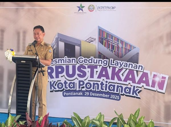 Gedung Layanan Perpustakaan Kota Pontianak Hadirkan  Literasi Modern