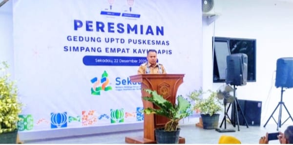 Perkuat Layanan Kesehatan Dasar,  Gedung UPT Puskesmas Simpang 4 Kayu Lapis Resmi Beroperasi