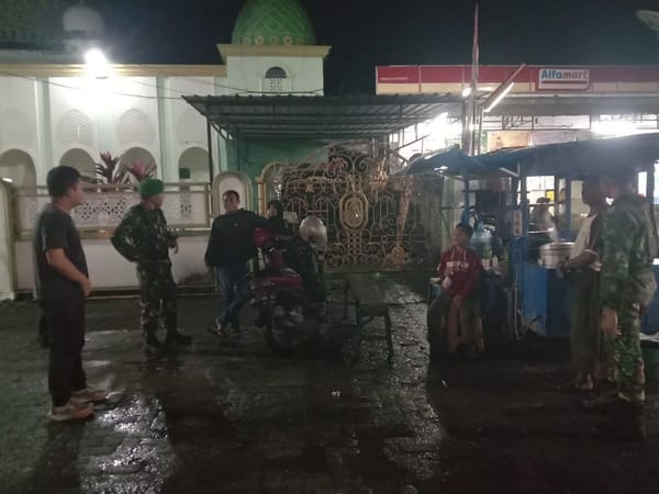 Langkah Preventif TNI Kodim 1425/ Jeneponto Amankan Wilayah Saat Malam Hari