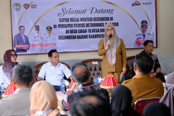 Wamenkes RI- Pemkab Gowa Komitmen Tekan Angka TB