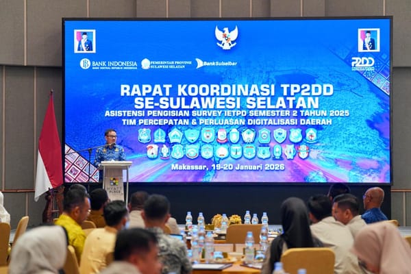 Rakor TP2DD Sulsel Perkuat Digitalisasi Transaksi Pemerintah Daerah