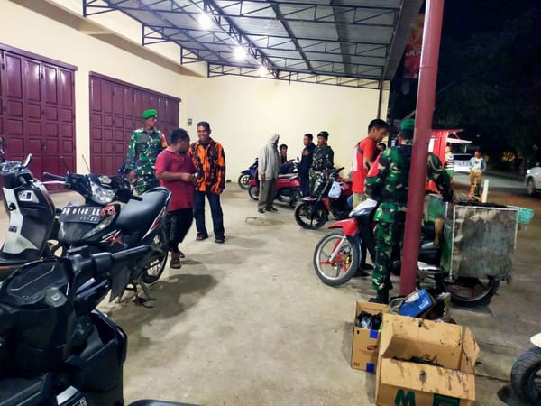 TNI AD Tingkatkan Kontrol Wilayah, Kodim 1425/ Jeneponto, Lakukan Patroli Malam