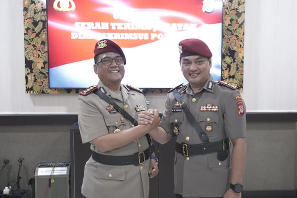 Kapolda DIY Pimpin Sertijab Dirreskrimsus Polda DIY